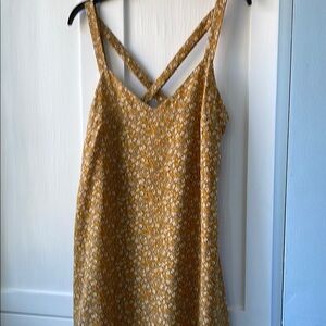 Mustard Yellow Strappy summer Dress